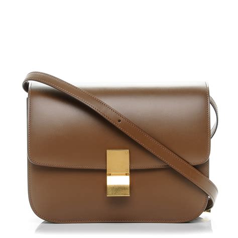 celine classic box light camel|CELINE Smooth Calfskin Medium Classic Box Flap Bag Light .